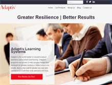 Tablet Screenshot of adaptivlearning.com